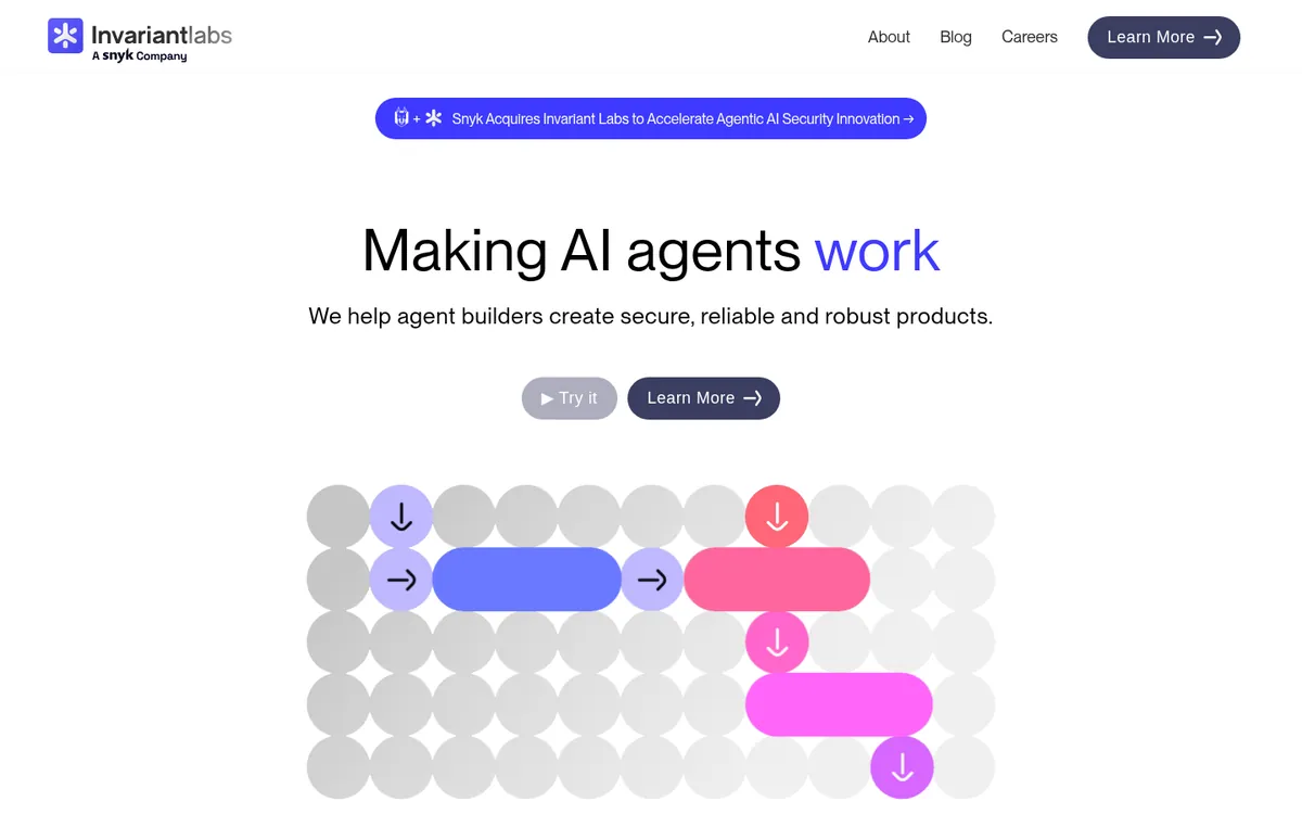 Invariant Labs homepage for MCP security research and scanning